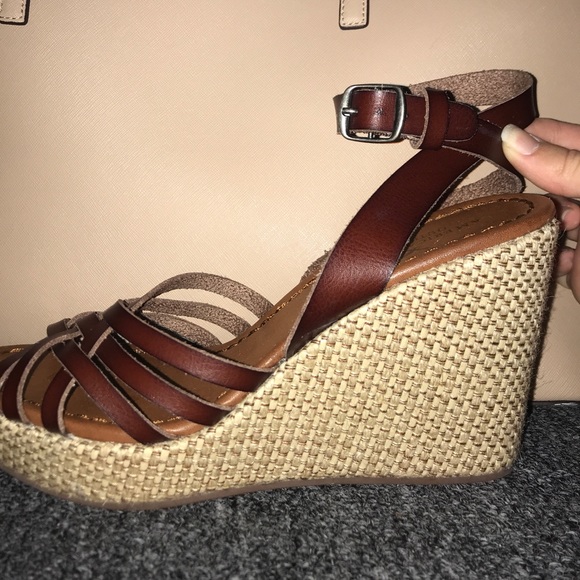 American Eagle Outfitters Shoes - Grey Wedge Heel